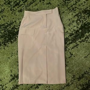 Top Shop Nude Skirt with Pockets